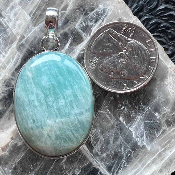Amazonite Pendant Crystal Stone Jewelry - Picture 7 of 7